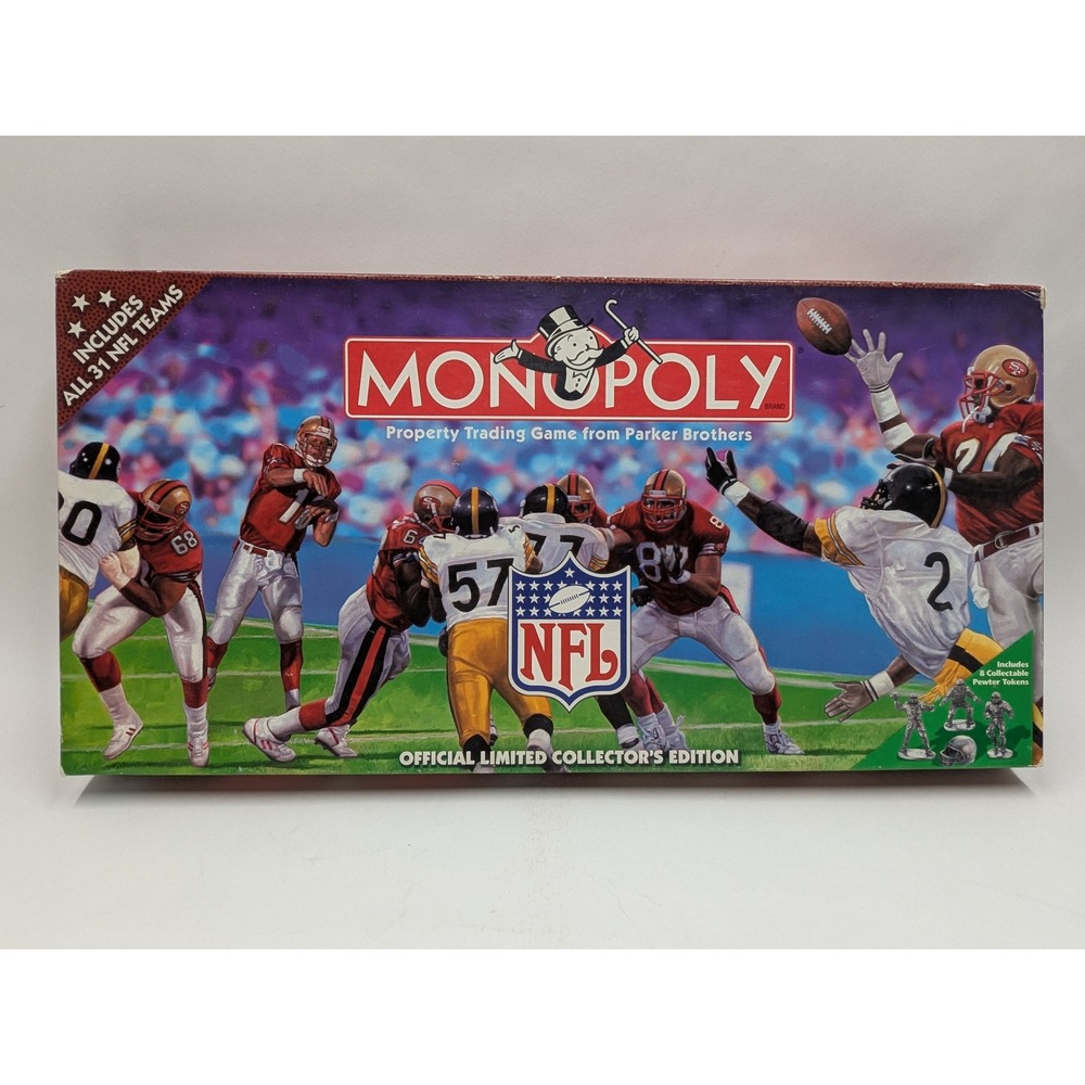 Monopoly NFL Official Limited Collector's Edition Board Game 1998 Parker Brother